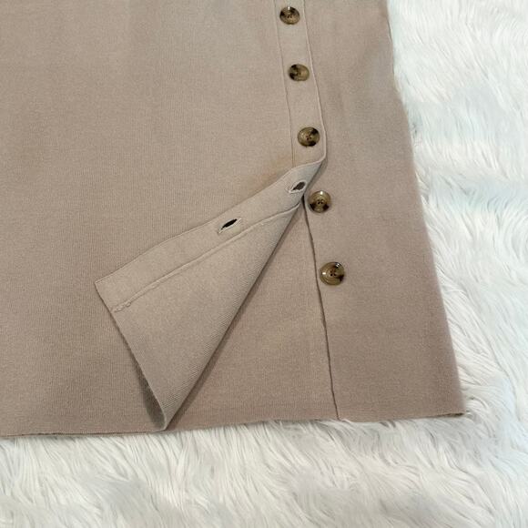 Ann Taylor Classic Knit Blazer Cardigan Button Midi Skirt Two Piece Sweater Set - Picture 7 of 12